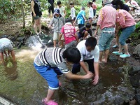 8/8子ども会魚つかみ